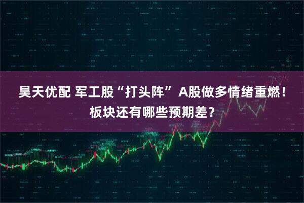 昊天优配 军工股“打头阵” A股做多情绪重燃！板块还有哪些预期差？